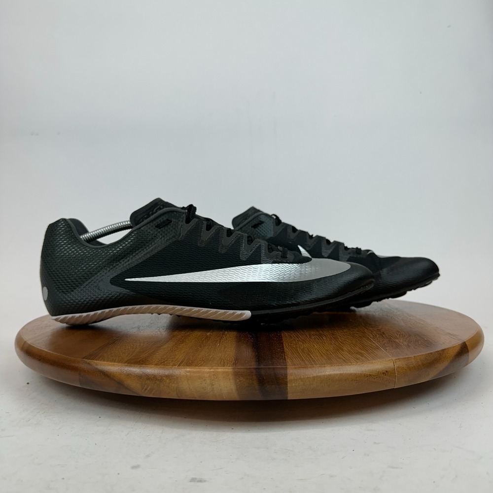 New NWOB Mens Nike Zoom Rival Sprint Black Spiked Track Running Shoes Size 14